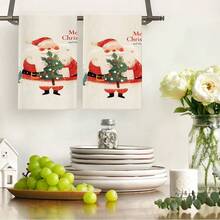 Towels, Santa Claus Decorative Hand Towels, Fruit Dishcloths, Cleaning Cloths, Handkerchiefs, Decorative Towels - Perfect Accents For Kitchen And Dining, Suitable For Kitchen, Dining, Hotel, Party - Multicolor - View 8