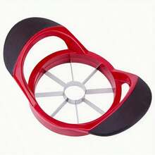 1 Pc Multi-Function Stainless Steel Apple Slicer, 8/12 Blades Fruit Cutter And Corer, Quick & Easy Kitchen Gadget For Apples, Pears, Peaches And Other Fruits, Durable Anti-Rust Material, Available In Red, Green And Black, Suitable For Home, Kitchen, Restaurant And Party Use (Dishwasher , Strong And Sharp Blades, Not Plastic Material)