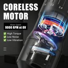 1 Stück T-REX Kabellose Tattoo Maschine mit 7 Hubarten, einstellbar, 1600mAh wiederaufladbarer Akku, bürstenloser Motor Tattoo Stift