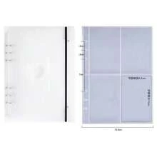 1pc Clear Binder Loose Leaf Photo Album Back To School - Clear - View 11