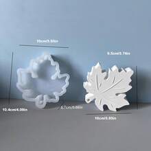 3D Candle Mold Maple Leaf Shape, Silicone Maple Leaf Mold For DIY Crafts - Multifunctional Car Fragrance And Candle Holder Mold, Compatible With Resin And Plaster Clay, Suitable For Autumn/Winter Decor, Christmas, Easter, Thanksgiving, Mother's Day, Valentine's Day, Birthday Craft Mold