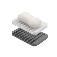 Flexible Silicone Soap Saver, Easy-Clean Ridged Draining Bar Soap Tray For Bathtub & Shower Caddy - Modern Unbreakable & Non-Slip Holder To Extend The Life Of Your Soap Bars,Keeps Bar Dry And Prevents Mushy Soap, Easy To Clean,Bathroom Accessories, Kitchen Accessories, Christmas Decorations