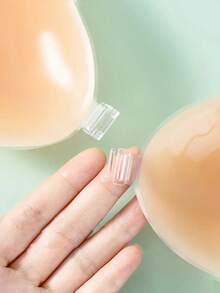 1/2 Pcs Invisible Silicone Push Up Bra – Strapless Backless Sticky Bra, Upgraded Strong Adhesive, Waterproof & Reusable, Perfect For Wedding Dresses, Strapless Outfits & Summer Looks - Multicolor - View 6