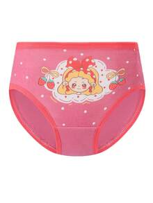 4件装 女童柔软舒适可爱草莓图案内裤