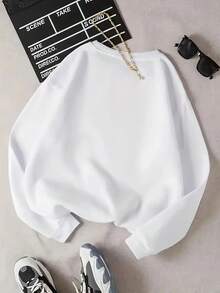 2026 Valentine Outfits For Women Women's Black Hoodie - Another Day Shining Cute Hamster Face Pattern, Soft Daily Sweatshirt, Machine Washable Casual Clothing Essential - Ideal Gift For Cat Lovers, Fun Text Design, Comfortable Fit Loose And Comfortable Valentine's Day - màu đen - Xem 9