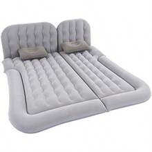 Colchón para Automóvil Inflable con Bomba, Asiento Trasero con Colchón de Aire para Diferentes Áreas de Carga, Material Flocado y PVC, Adecuado para Uso Doméstico y Exterior 808SUV (2) - 2 - Ver 1