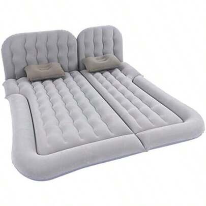 Colchón para Automóvil Inflable con Bomba, Asiento Trasero con Colchón de Aire para Diferentes Áreas de Carga, Material Flocado y PVC, Adecuado para Uso Doméstico y Exterior 808SUV (2)