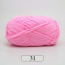 1pc 5-Ply Soft Yarn, DIY Crochet Knitting, Applicable For Crochet Knitting Bags, Scarves, Hats, Sweaters, Dolls