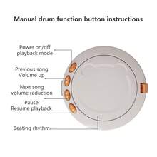 1pc Baby Lion Shaped Rattle Drum, Kaleidoscope, Shape Matching Early Educational Developmental Toy, For Daily Use