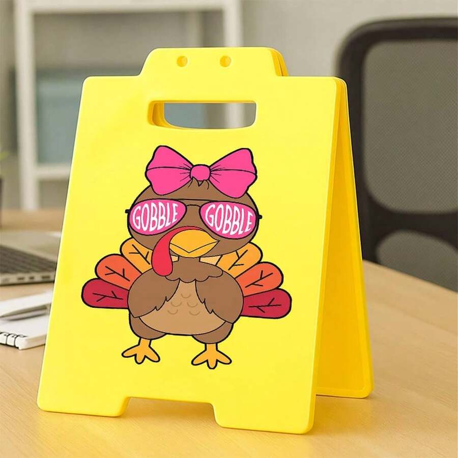 Cute Turkey Print , Thanksgiving Table Decorative Ornament