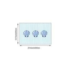 1pc Seashell Striped Wall Art, Pink And Cream Blue Printed Canvas Painting, Beach Summer Poster, Retro Aesthetic Decor, Suitable For Living Room, Beach House, Apartment, Dorm, Gift For Her, Frameless Or Framed Option - Multicolor - View 12