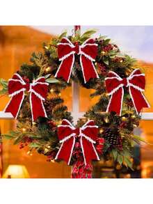 1 Stück Weihnachtsrotes Band mit weißem flauschigem Rand, perfekt zum Verpacken von Weihnachtsgeschenken, Weihnachtsbaumdekorationen, DIY Kranz-Accessoires, Weihnachtsgeschenke, Heimdekoration, Bouquet-Wickelband, perfekt für Partys und Geschenkdekorationen. Weihnachtsdekoration Raumdekoration Winter