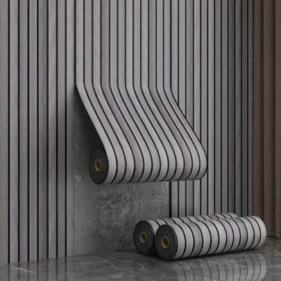 1 Roll Self-Adhesive Wood Grain Wallpaper - Thickened Grid Pattern, Straight Grain Splicing Design, Suitable For Living Room TV Background Wall And Decorative Wall, Easy To Tear And Paste, Modern Home Decor, Wallpaper Decoration, Smooth Surface