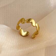 New 18K Stainless Steel Fashion Ring, The Opening Design Can Be Adjusted In Size - 8 - View 4
