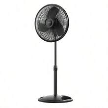 Buy One Get One Free (Small Gift) For Randomly Selected Customers Lasko S16500 47-Inch Pedestal Fan: 16-Inch Blades For Strong Airflow + 3 Speed Adjustments, Adjustable Height For Different Scenarios, Sleek Black Appearance, New Quality For Worry-Free Use