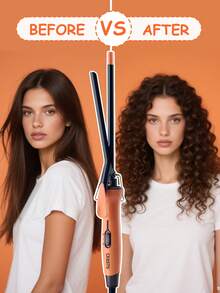 CRASTS 9mm Wool Curling Iron, Big Wave Curler, French Curl, Damage-Free Long-Lasting Styling, Straight & Curly Dual-Use Hair Curler