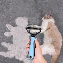 Escova eficaz para remoção de pelos de animais de estimação e pente desembaraçador para cães e gatos - Ferramenta profissional de higiene para remover nós e nós - Reduz a queda de pelos e promove uma pelagem saudável - Multicolorido - Ver 13