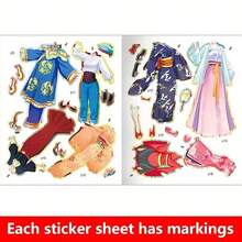 8pcs Princess Sticker Books - Best Children's Travel Toys, Fun Activity Books, Birthday Gifts, Party Favors, Kids Activities, Party Supplies, Children's Toys, Stationery, Drawing Boards, Kids Crafts, Learning Supplies, Children's Art & Crafts, Back To School Essentials, Improving Focus And Fine Motor Skills | Ideal For Travel, Gatherings And Leisure Time - Multicolor - View 7