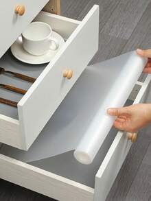 1 rollo de revestimiento antideslizante para cajones, alfombrilla impermeable para refrigerador, revestimiento de cajón recortable, alfombrilla de escritorio de EVA sin adhesivo, a prueba de aceite, impermeable, resistente a las manchas, lavable para cocina, gabinete, baño escolar, oficina, hogar, viaje, decoración del Día de la Madre para cajones