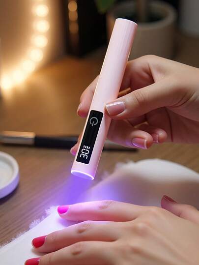 UV LED Nail Lamp, Nail Dryer For Gel Polish, Desktop Mini Handheld UV Light For Nails With Nail Lamp Stand, Wearable Nail Dryer, 200mAh Rechargeable USB Powered Desktop Mini Handheld Nail Dryer And Flash Cure Gel Lamp For Quick-Drying Gel Nails, Polish, Glue And Photo , Professional Home Salon DIY Manicure Tools, Nail Art Supplies,