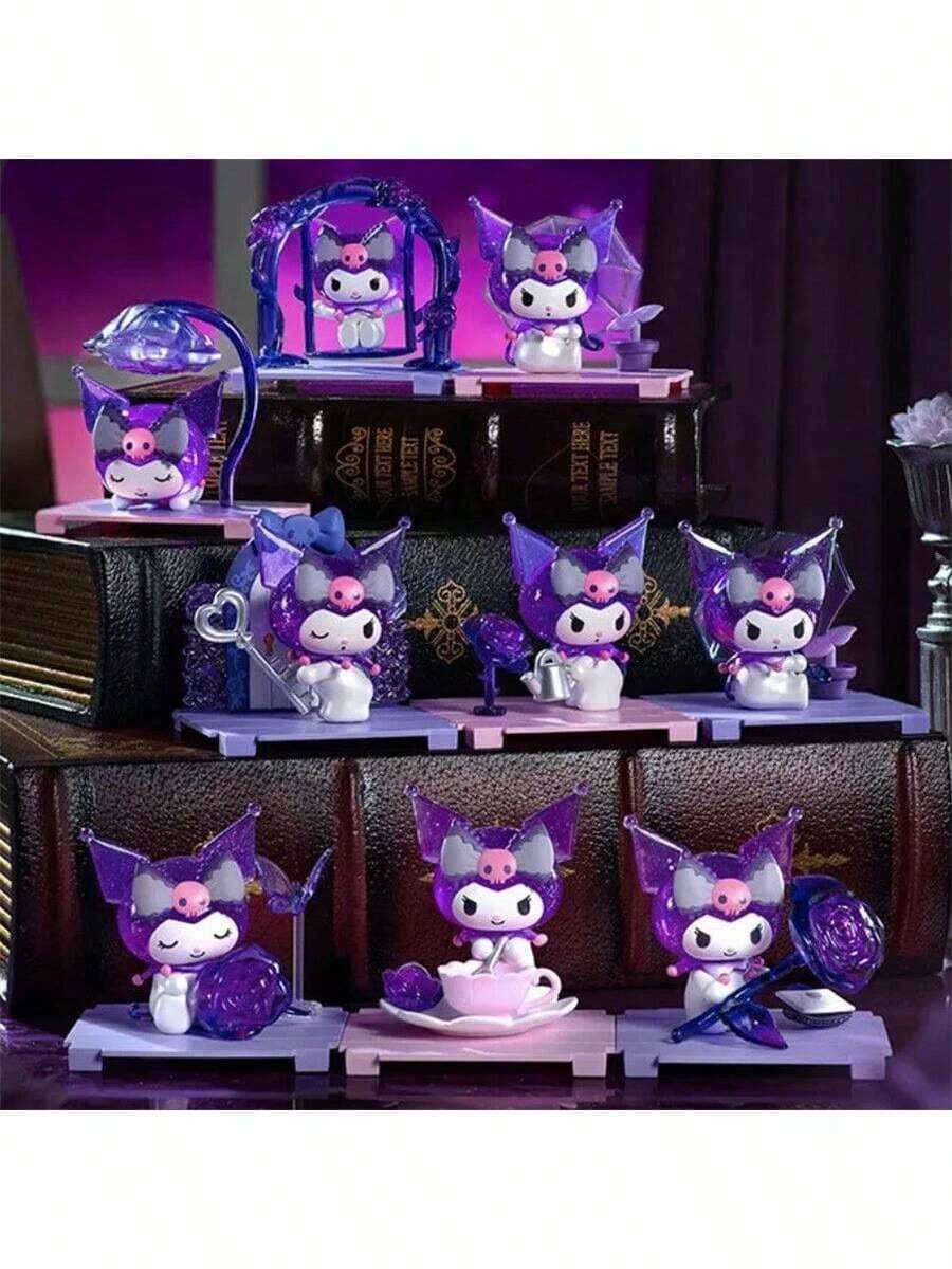 Sanrio Sanrio Kuromi Dream Rose Garden Series Blind Box Hand Office Desk Small Ornaments Cute Dolls Girls' Birthday Gift