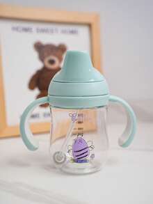 1pc Kids Tritan Duck Beak Water Bottle With Handle