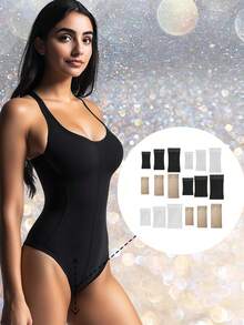 1pc Women's Premium Leggings Bodysuit Extender - Adjustable Length, Comfort Fit, Shapewear Enhancer - Multicolor - View 2