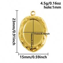 2 pezzi di ciondoli in acciaio inossidabile con forme assortite, inclusi rettangolo, ovale, goccia d'acqua, cuore, quadrato, per fai da te con resina, gocce d'olio, pietre, charms geometrici di alta qualità per la realizzazione di gioielli e decorazioni casual quotidiane