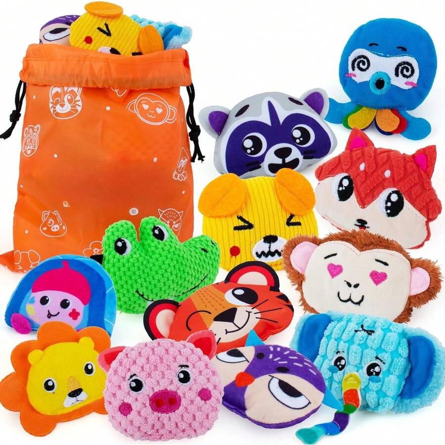 Sensory Bean Bag 12 Pack,Texture Sensory Beanbags,Sensory Toys Autism,Cute Animal Beanbags,Sensory Toys Toddlers Learning,Sensory Fine Motor Anxiety ReliefBaby Rattle Teething Soft Plush Stuffed Animal Cuddly Sensory Textured Crinkle Squeaky Musical Piano Drum Xylophone Light Up Flashing Projection Rattle Ball Soft Ball Rubber Ball Squeeze Ball Stacking Stacking Rings Nesting Cups Building Blocks Soft Blocks Wooden Blocks Shape Sorter Puzzle Peg Puzzle Floor Puzzle Bath Floating Squirt Bath Crayon Pull Push Walker Ride On Rocking Horse Stroller Car Hanging Mobile Crib Mobile Plush Mobile Activity Gym Gym Tummy Mirror Chew Bite Developmental Learning Educational Interactive Battery Operated Wind Up Handheld Travel Portable Kit Sticker Book