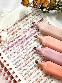 1 pieza Bolígrafo fluorescente de colores, de gran capacidad, a prueba de manchas, adecuado para que los estudiantes marquen, tomen notas, dibujen, resalten - Marcadores de colores - Ver 4