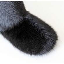 Women's Furry Faux Fur Boots Fuzzy Fluffy Mid Calf Snow Boots Suede Warm Fur Lined Booties Flat Fashion Boots