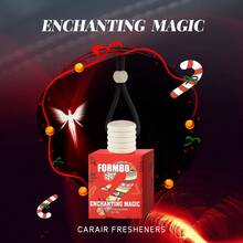 1 pieza Difusor de fragancia de coche de Navidad, Fragancia de coche, Adecuado para hombres y mujeres, Ambientador colgante lindo para armario, Adecuado para suspensión de coche, suspensión de armario, Fragancia natural, Productos de calidad adecuados para el Día de la Madre, Regalos de pareja