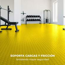 VINILMAX Piso Antiderrapante Resistente de 160 cm de Ancho x 300 cm de Largo | Antideslizante, Textura Rugosa, Soporte Non Woven, Fácil de Instalar | Ideal para Pasillos, Escaleras, Bodegas, Coches, Gimnasios, Talleres - Amarillo - Ver 9