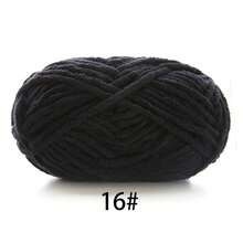 1pc Velvet Soft Yarn, Approx. 50g/Pc, 60m/Pc, Handmade DIY Medium Thick Knitting Yarn, Fluffy Polyester Soft Knitting Yarn, Suitable For DIY Crafts, Knitting And Crocheting Scarves, Hats, Shoes, Bags, Pads, Dolls, Blankets, Slippers, Handmade Crochet Projects (Random Packaging)