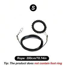 1pc Elastic Bird Leash, Parrot Flying Rope, Release Rope, Extension Leash With Wrist Strap, Lightweight & Non-Harmful, Pet Parrot Flying Combo Set (Excluding Leg Ring)