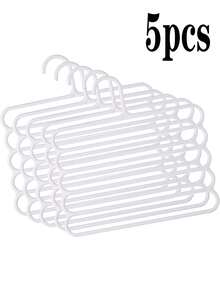 1/3/5/7 piezas Estante de 5 capas para pantalones, armario del hogar, para colgar pantalones, bufandas, estante de almacenamiento, estante antideslizante multicapa para bufandas y corbatas, adecuado para almacenar pantalones, bufandas y corbatas - Multicolor A - Ver 9