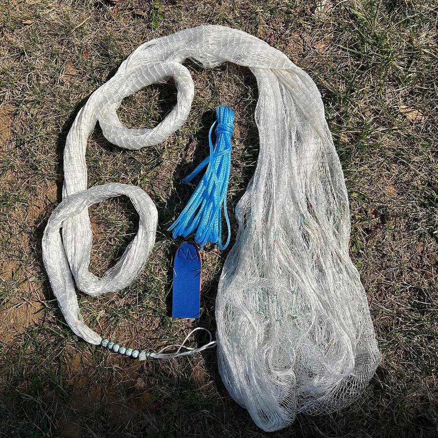 Fishing Net Cast Net For Fishing, Easy Cast Net, Handmade Nylon Cast Net With Heavy Iron Sinker, 8.2 Ft / 11.48 Ft / 13.12 Ft High, Accessory Kit, Full Set Of Tools