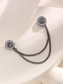 1 件/4 件优雅裤子和袖子磁性按扣，可调节袖口和窗帘夹，金属下摆夹用于改变衣服长度，可拆卸和可调节，无需钉子或缝纫