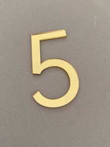 1 套 0-9 自粘彩色透明邮箱号码：酒店和办公室装饰门牌贴纸，金属饰面数字，耐用壁挂，适用于感恩节、万圣节、圣诞节房间装饰