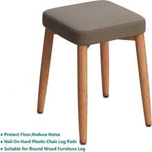 15 deslizadores de muebles redondos de fieltro grueso de 27 mm de color marrón para sillas, mesas, escritorios, gabinetes de postres, sofás, patas y pies de sofá, antideslizantes