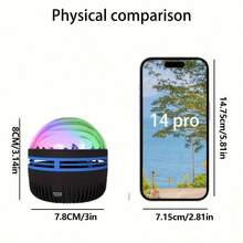 1pc LED Creative Northern Lights Projection Light, Colorful Dynamic Lighting Effects, Milky Way Starry Atmosphere Light, USB Powered, Couples Holiday Gift, Family Gathering, Event Decorative Light, Suitable For Bedroom, Living Room, Game Room, Party, Birthday