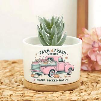 Outdoor Vase Fall Gift - Decorative Indoor Plant Pots With Drainage, Ideal Plant Lover Gifts For Women, Succulent Planters, Small Flower Pots, And Ceramic Planters For Home Decor - Also Great As Birthday Gifts For Mom, Christmas Gifts For Women And Housewarming Presents For New Home