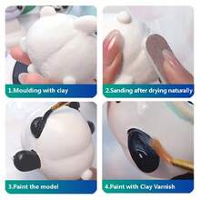 粘土釉保护密封剂 - 光面清漆，适用于风干陶器和工艺品项目 - 2盎司瓶装