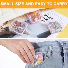 Bead Organizers With 30 Pcs Small Plastic Storage Cases Mini Clear Bead Storage Containers Transparent Boxes With Hinged Lid And Rectangle Clear Craft Supply Case - 1 - 查看 5
