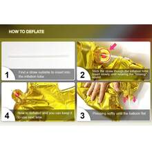 1pc/Set 40 Inch Large Digital Balloons 0-9, Foil Polyester Film Large Digital Balloons, Used For Birthday Party Supplies Decoration, Suitable For Birthday Parties, Anniversaries, New Year's Parties, Golden Weddings, Party Supplies Party Decoration.