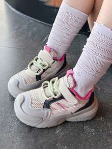 New Spring Style Children's Mesh Breathable Sneakers: Fashionable Casual Sneakers For Girls, Versatile Sneakers For Boys