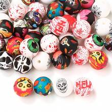 10pcs Halloween Silicone Beads, Holiday Gift DIY Jewelry Making Supplies, Bracelet, Necklace, Pen Beads, Keychain Accessories