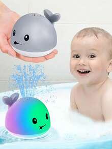 Baby Bath Toys, Toddler Bath Toys For Kids Ages 1-3, Light Up Whale Bath Toy Sprinkler, Pool Water Table Infant Baby Toys 6-12-18 Months, Bathtub Fountain Toy, Toddler 1st Birthday 1 2 3 Gifts - Blowing Whale - View 3