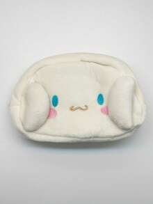 Sanrio 1 PC Sanrio Pochacco/Cinnamon Dog Large Zipper Pencil Case | Visually Appealing Plush Design, Durable Fabric Organizer For School, Office Supplies, And Stationery