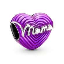 1 mặt dây chuyền đính hạt màu tím. Các họa tiết bao gồm trái tim, hình mẹ, biểu tượng vô cực, bướm, quỷ, hoa, quả cầu, cỏ bốn lá, vương miện, v.v. Thích hợp để tự làm đồ trang trí vòng tay và dây chuyền thủ công. - Màu tím - Xem 12